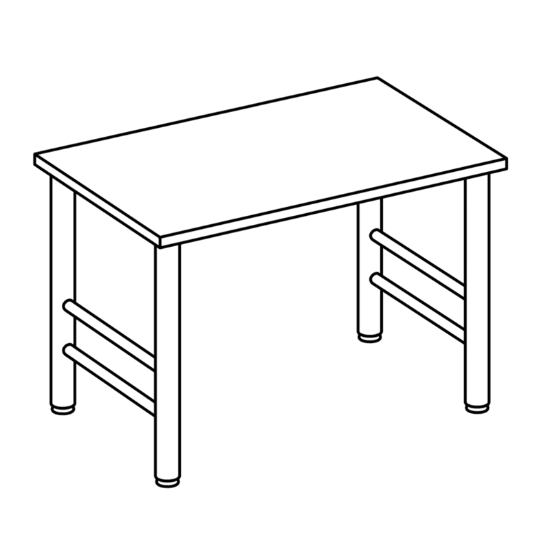 30″ Deep Training Table with Path Base & Glides