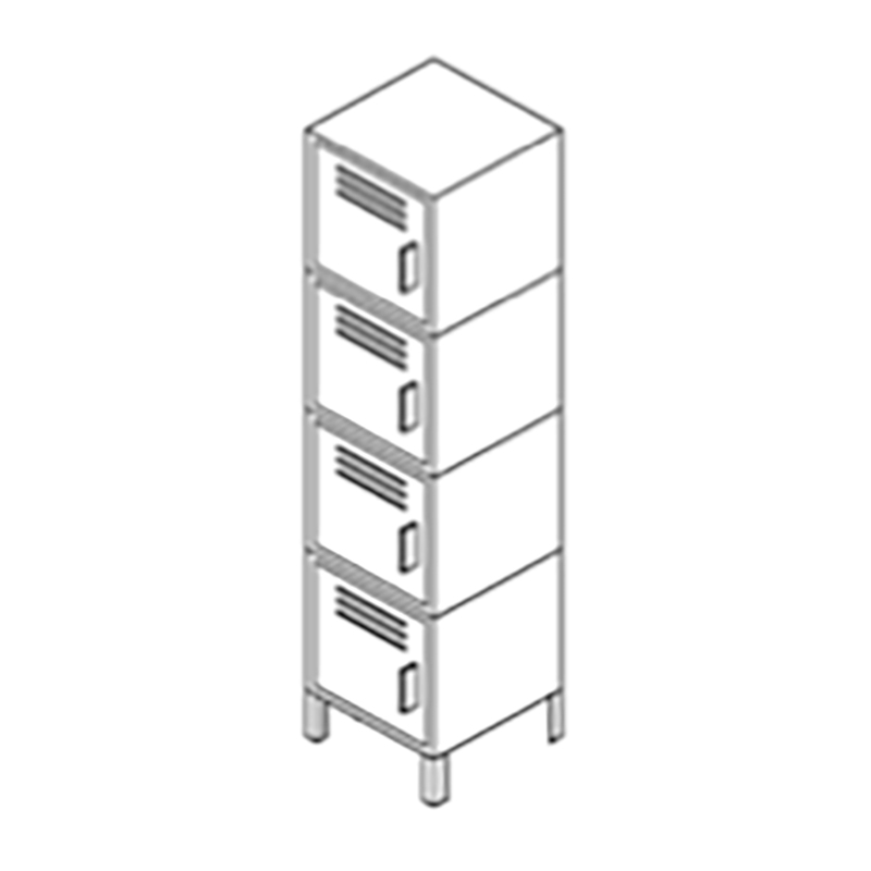 4 Tier Locker with Legs