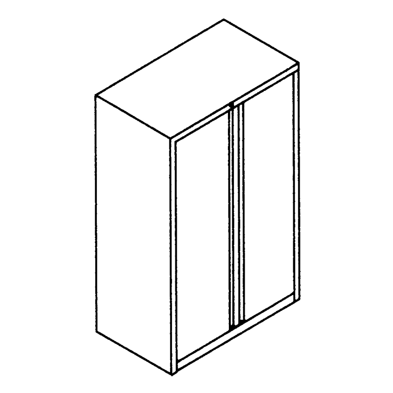51 1/2″ Storage Cabinet with 3 Adjustable Shelves